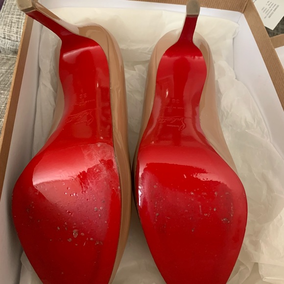 Louboutin Simple Pump 120 Patent Calf Nude 6248 - Picture 3 of 6